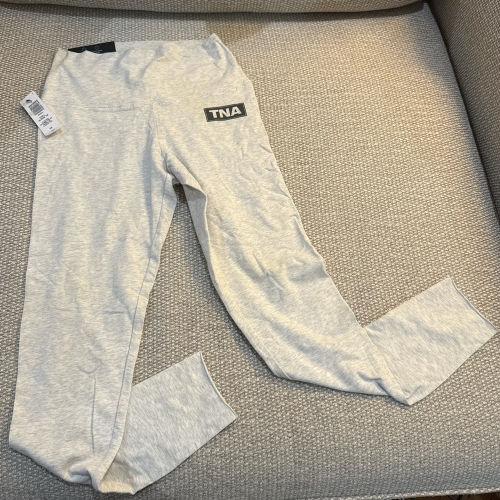TNA Light Gray High-Rise Joggers